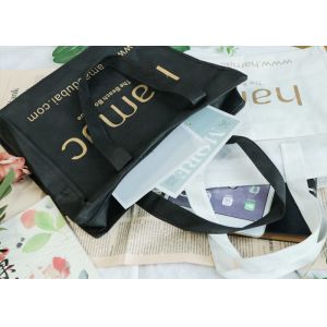 Large Loadability Waterproof Non Woven Insulation Tote Bags With Zipper