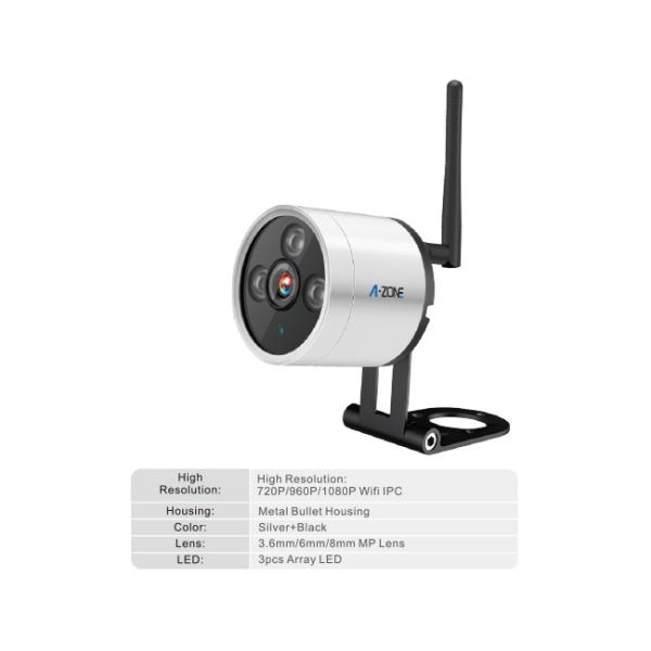 960P External Wifi Surveillance Camera IP66 3PCS Class A Array LED 20m IR Range