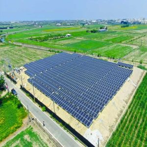 Anodized Q235 Steel Ground Mounted Solar Structure