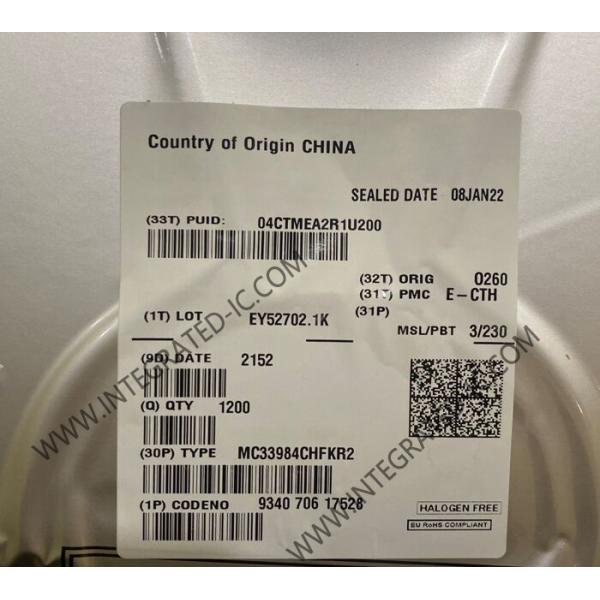 Buy MC33984CHFKR2 MC33984 Load Drivers IC Dual Self Protected 4.0 MOhm Silicon Switch at wholesale prices