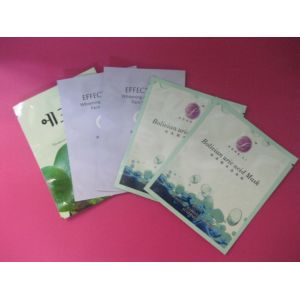 Foil Facial Mask Cosmetic Compact Packaging Attractive With Tear Notch