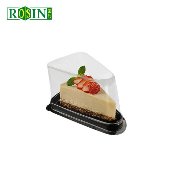 Triangle Transparent Plastic Bakery Packaging Disposable Cheesecake Slice