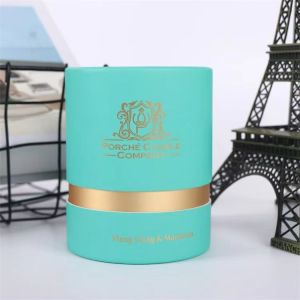Cosmetic Perfume Candle Cylinder Paper Tube Packaging Matt Lamination Surface