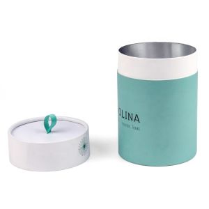 Recyclable Paper Composite Cans 150mm Height Stamping UV Coating