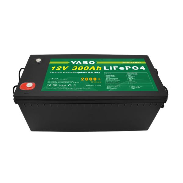 Longer lifespan 12v 300Ah Discharge Current Lifepo4 Battery With Prominent