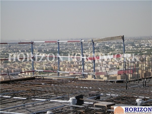 Universal Scaffold Guard Rail 1.5m Height Galvanized Surface For Fall Protection