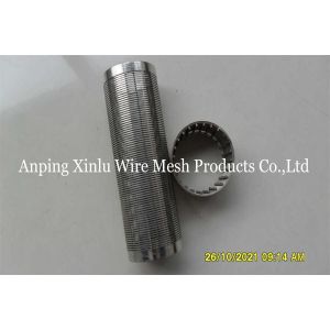 Quality 4-1/2&quot; Slot 40 V Wire Wrapped Pipe Corrosion Resistance For Well for sale