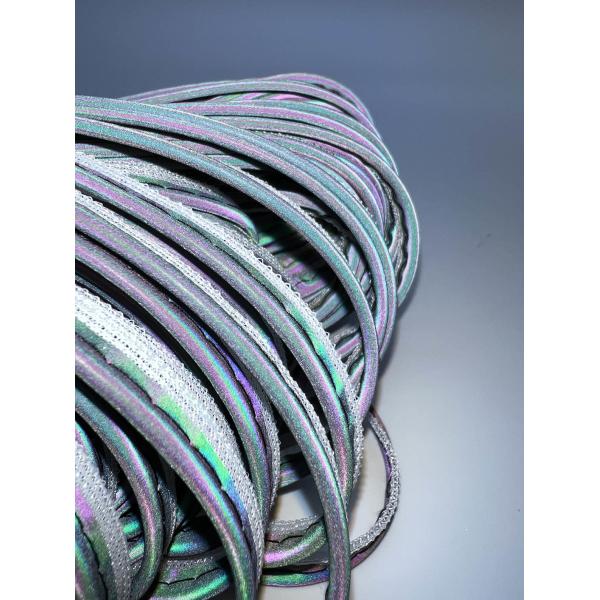 Buy Colorful Reflective Piping Fabric Strip Easy To Apply Sew On To Clothes Bage at wholesale prices