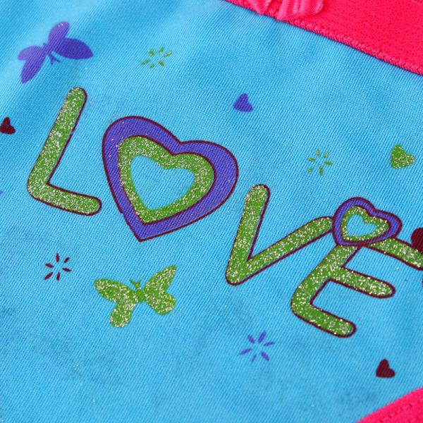 Low end market Chinese blue rose women's underwear