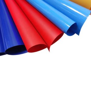 650 Gsm PVC Coated Fabric 0.4-1.0mm Tarpaulin Tarpoline Material Roll Per Meter