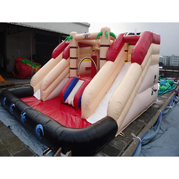 Outdoor Amusement Inflatable Water Slide CE Certificate Blower For Water Games