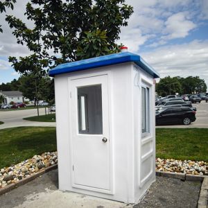 Quality 304 Stainless Steel Security Guard Cabin 1500x1500x2300mm for sale