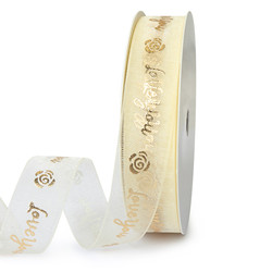 China Factory Wholesale Custom Printed Christmas Ribbon Roll Polyester