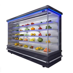 Fan Cooling Refrigerated Fruit Vegetable Multideck Open Chiller