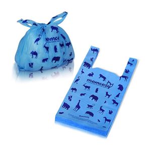 Retail Box Packed Compostable Tie Handle Nappy Sacks Customized