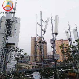Self Supporting Hot Galvanized Steel Pipe Telecommunication Rooftop Antenna