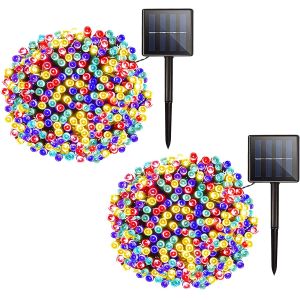 1200mAh 200 LED Solar Christmas String Lights Waterproof Fairy Lights
