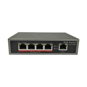China POE-S1004F(4FE+1FE)_4 Port 10/100Mbps IEEE802.3af/at PoE Switch with 65W External power supply (Newly Developed) on sale