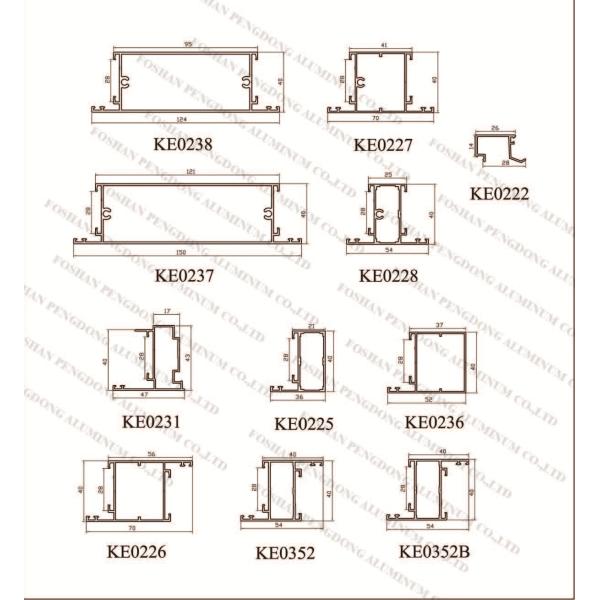 Anodized Aluminium window and door Profile