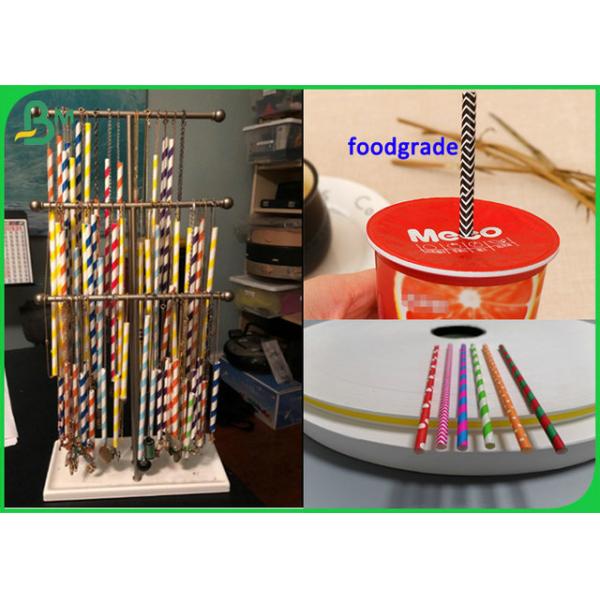 60Gr 120Gr Recyclable Roll Slitted Paper For Making Food grade Paper Straws 