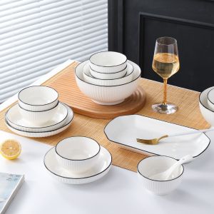 Dining Elegant Tableware Set , 12 Piece Ceramic Dinnerware Set