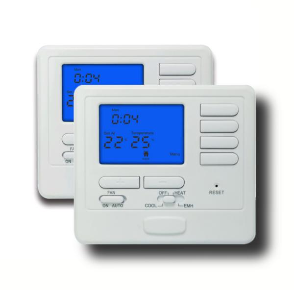 Buy Wall Mounted Heat Pump Wiring Thermostat / 24 V Multiple Stage Thermostat For Air Conditioners at wholesale prices