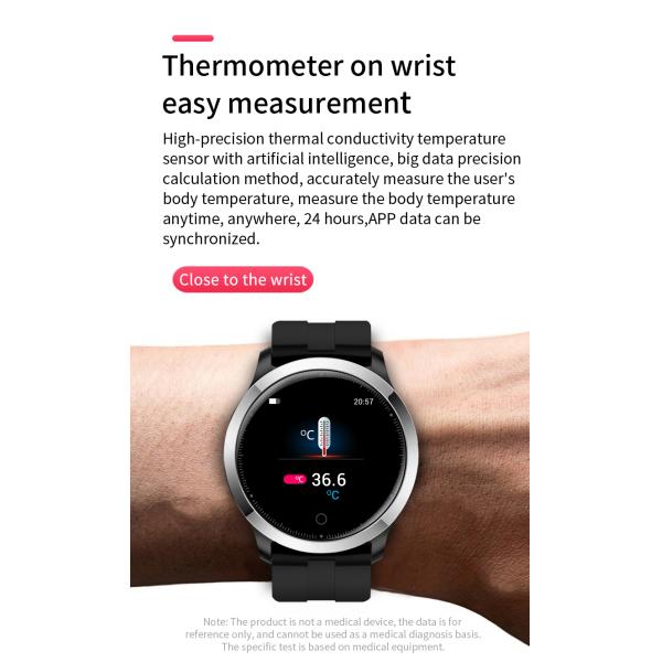 F75 Silicone Smart Watch Smart Watch Blood Oxygen Heart Rate Blood Pressure 1.3inch