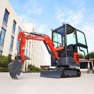 High Maneuverability Tiny Mini Excavator 1.2 Tonne 2870mm Transport Length