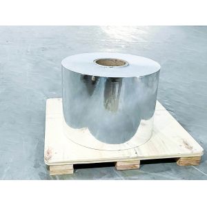 Quality Light Silver PET Self Adhesive Sticker Paper Roll Waterproof 25u surface thickness for sale