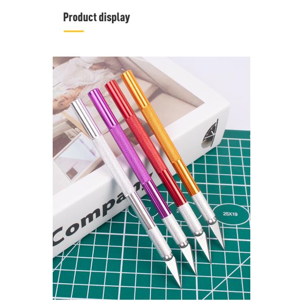 Metal Handle Scalpel Blade Knife for Craft Engraving Cutting Supplies DIY Stationery