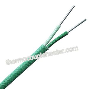 High temperature thermocouple compensating wire , Fiberglass / SS Braided