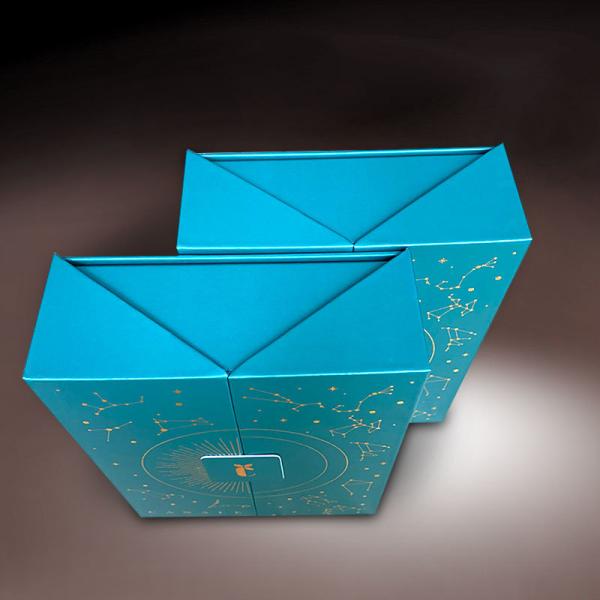 Customized Skin Care Luxury Gift Paper Box for Special Double Door Cosmetic Packaging