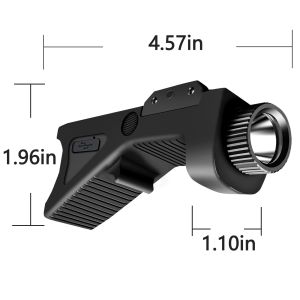 IPX4 LED Tactical Flashlights For Shotguns Waterproof 800 Lumens