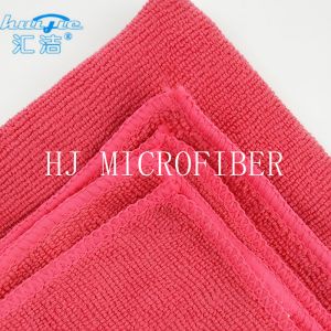 HUIJIE Supplier MIcrofiber Hand Towel Red color Microfiber Cleaning Cloth FOR
