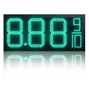 7 Segment LED Display Fuel Station Pylon Sign with 110/220VAC Power Input and 8