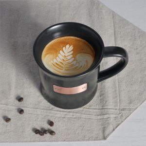 Savall Round Gold Inlay Ceramic Porcelain Mugs Pure White Contemporary