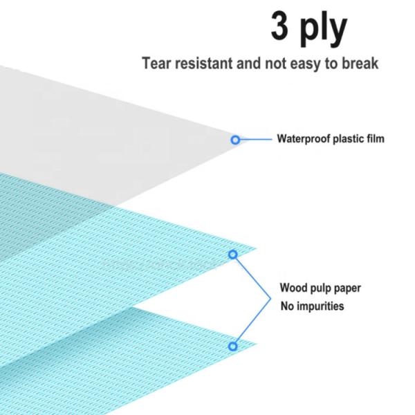 Medical bibs dental High quality waterproof dental bibs blue dental bibs