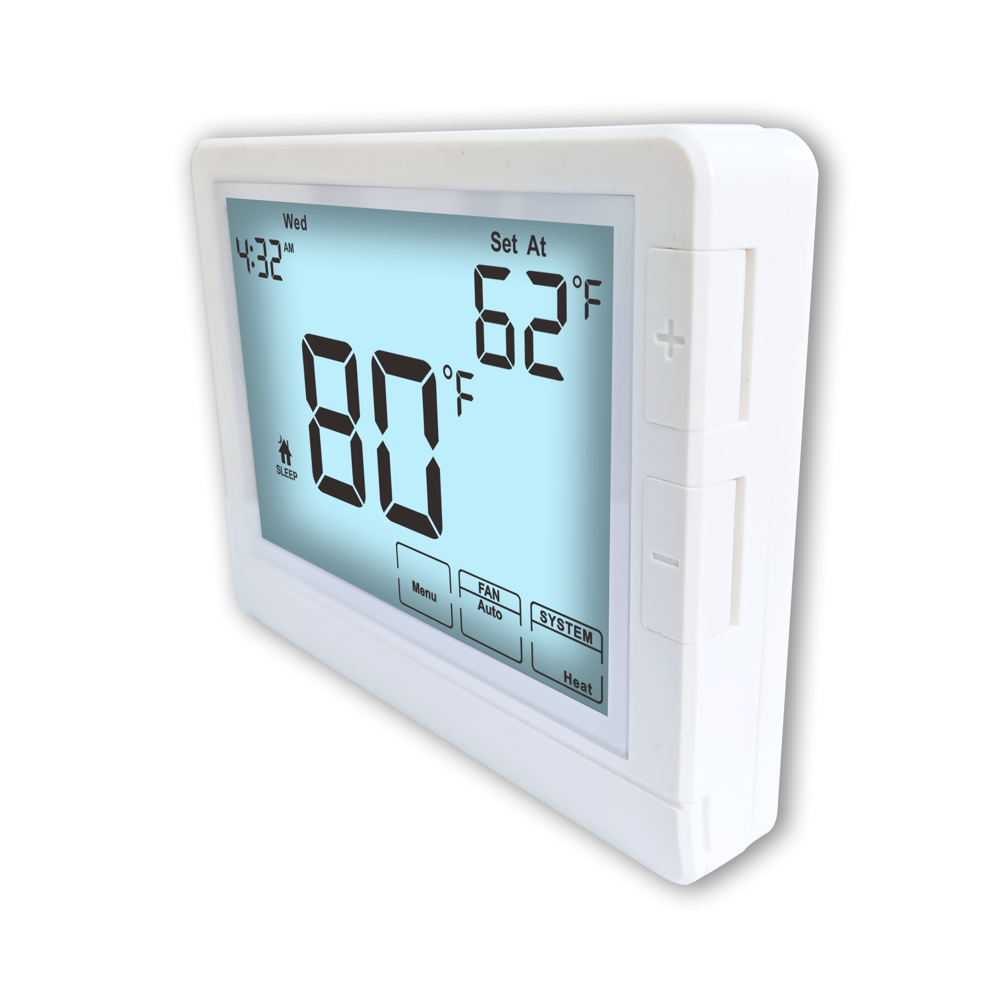 Coiiwsei 24V White Battery Operated 2 Heat 2 Cool Programmable Air Conditioning