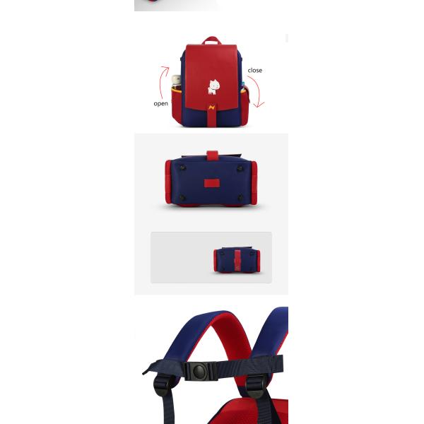 Nohoo new design school bag PU PVC Polyester double shoulder bag student children school bags