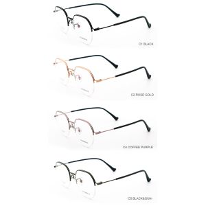 Ladies Gold Beta Full Titanium Glassess Frames Super Elastic