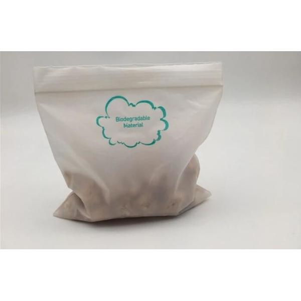 Buy Eco PLA 100% Biodegradable Corn Starch Compostable Plastic Zipper Bag,Resealable PLA Biodegradable Poly D22/EPI PAC Bag at wholesale prices