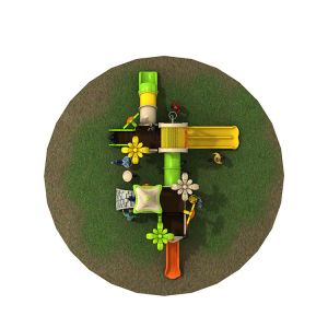 Galvanized Pipe Kids Playground Slide 19036 Plastic Outdoor Equipment