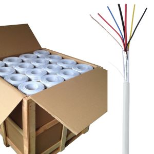 Stable TCCA Stranded 2x0.22mm2 2x0.5mm2 Composite CPR Eca Alarm Cable with PVC Jacket