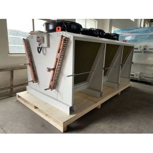3500m3/H Corrugated V Type Dry Air Cooler Chiller PLC Controlled