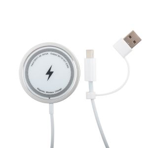 Qi-enabled Devices ABS/Metal Multifunction Wireless Charger With OEM Box Support