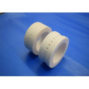 Ivory Color Alumina Zirconia Ceramic Bushing Parts Aluminua Liner / Linear Guide