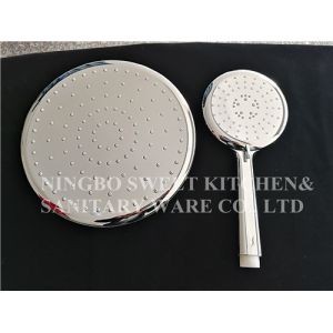 Hot sell Double face Chrome plating shower head hand shower set square overhead