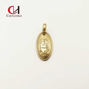 Practical Thickened Replacement Belt Buckle , Rustproof Golden Backpack Pendant