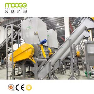 Waste Plastic Recycle Crushing Production Line PET Flakes Recycling Plant