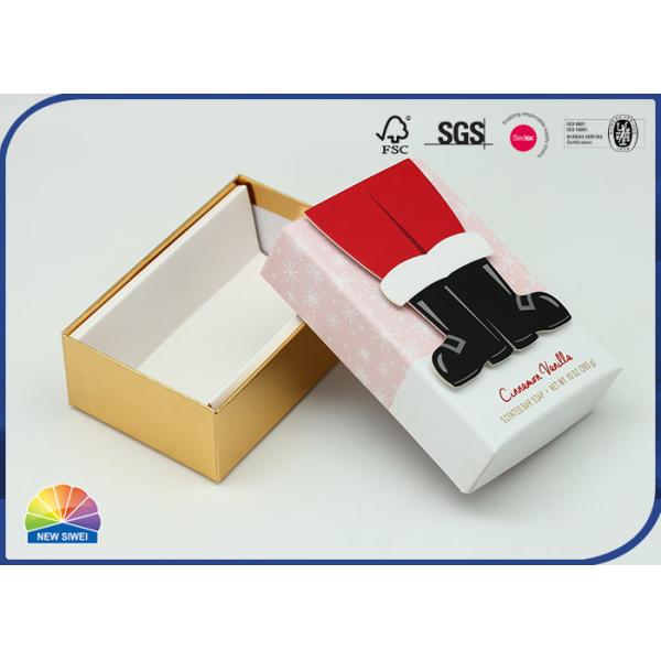 Buy Christmas Package 4c Print Sturdy Cardboard Soap Gift Paper Boxes at wholesale prices